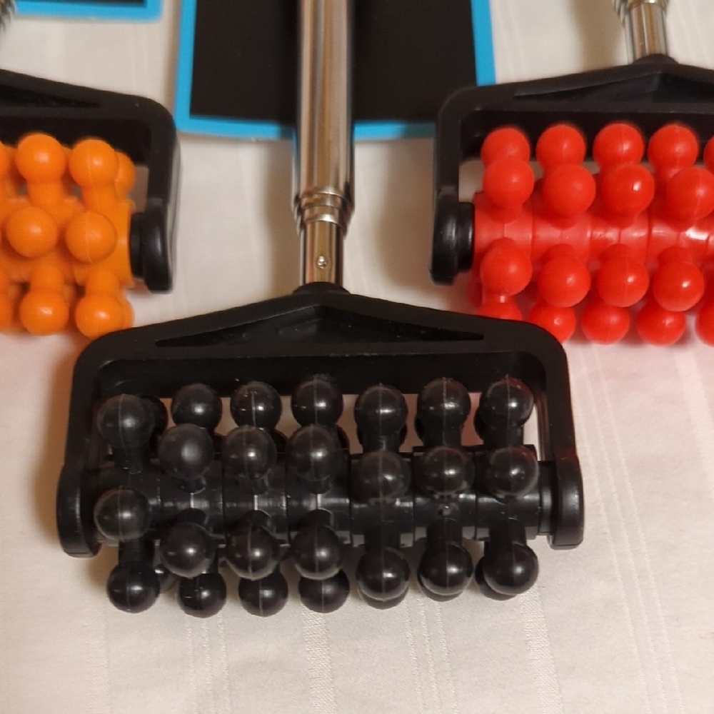 NEW! BUNDLE of 6 NUVOMED Adjustable Back Roller Massager and Scratchers
